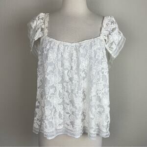 Ravn Off White Lace Short Sleeve  Top 34